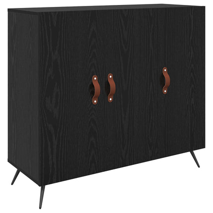 Sideboard Sort eg 89,5 x 34 x 80 cm Konstrueret træ