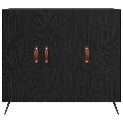 Sideboard Sort eg 89,5 x 34 x 80 cm Konstrueret træ