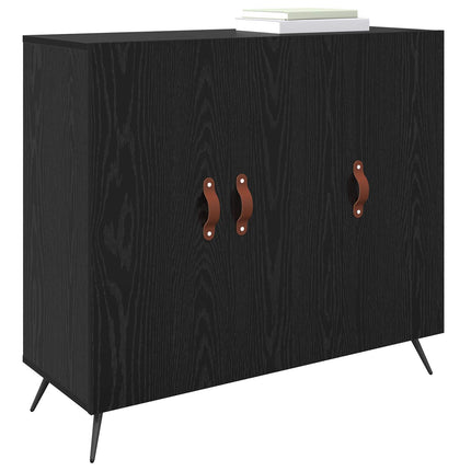 Sideboard Sort eg 89,5 x 34 x 80 cm Konstrueret træ