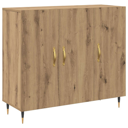Sideboard Artisan Egetræ 90 x 34 x 80 cm Konstrueret træ