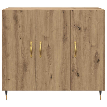 Sideboard Artisan Egetræ 90 x 34 x 80 cm Konstrueret træ