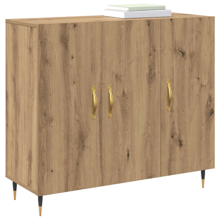 Sideboard Artisan Egetræ 90 x 34 x 80 cm Konstrueret træ