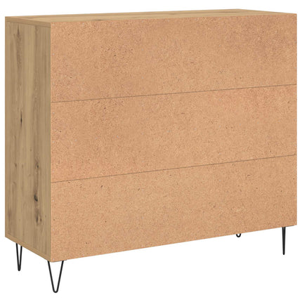 Sideboard Artisan Egetræ 90 x 32,5 x 80 cm Konstrueret træ