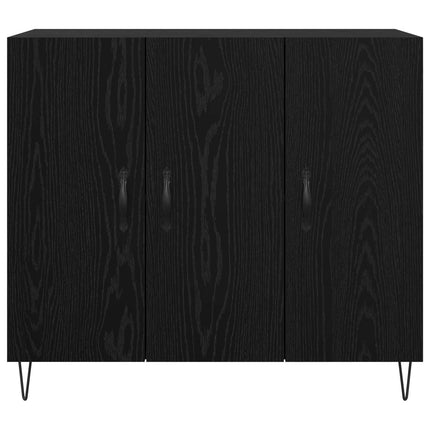 Sideboard Sort eg 90 x 32,5 x 80 cm Konstrueret træ