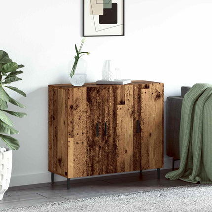 Sideboard Gammelt træ 90 x 34 x 80 cm Konstrueret træ