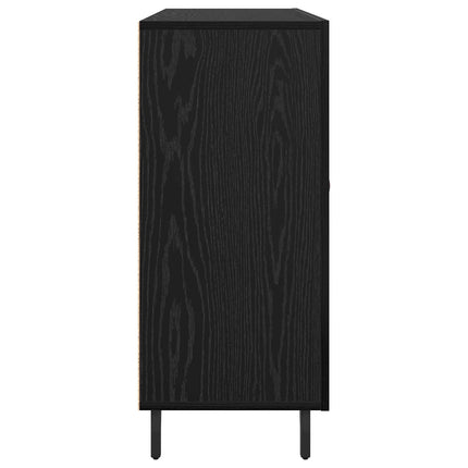 Sideboard Sort eg 90 x 34 x 80 cm Konstrueret træ