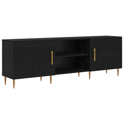 TV-skab Sort eg 150 x 30 x 50 cm Konstrueret træ