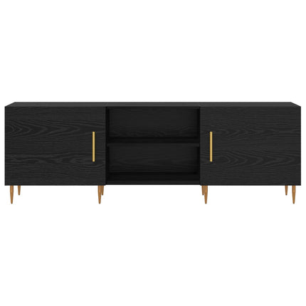 TV-skab Sort eg 150 x 30 x 50 cm Konstrueret træ