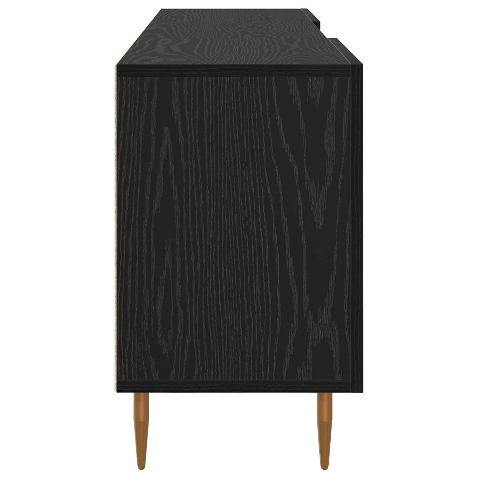 TV-skab Sort eg 150 x 30 x 50 cm Konstrueret træ