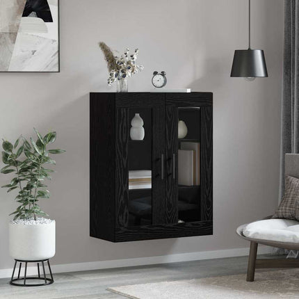 Vægskab Sort eg 69.5 x 34 x 90 cm Konstrueret træ