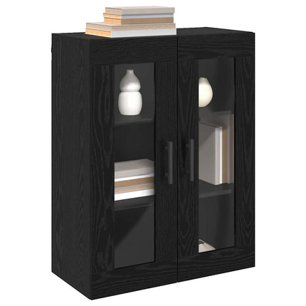 Vægskab Sort eg 69.5 x 34 x 90 cm Konstrueret træ