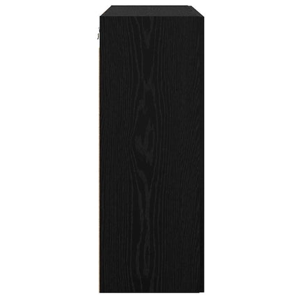 Vægskab Sort eg 69.5 x 34 x 90 cm Konstrueret træ