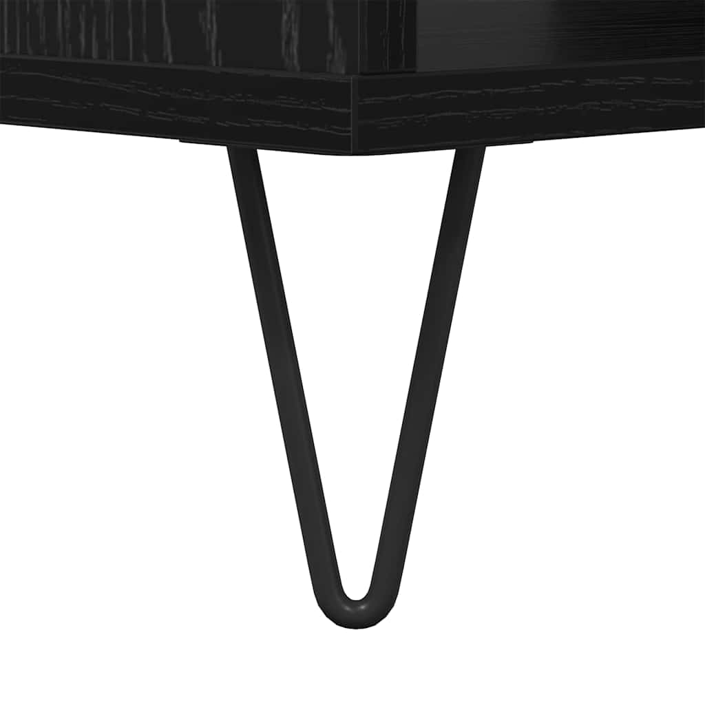 Sofabord Sort eg 60 x 50 x 40 cm Konstrueret træ