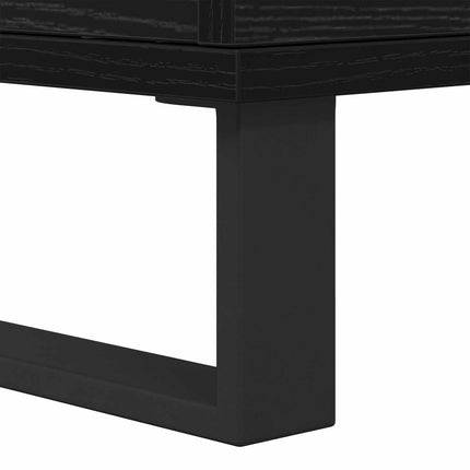 Highboard Sort 60 x 36 x 110 cm Konstrueret træ