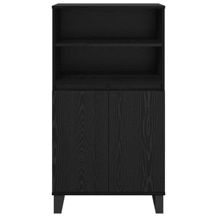 Highboard Sort 60 x 36 x 110 cm Konstrueret træ