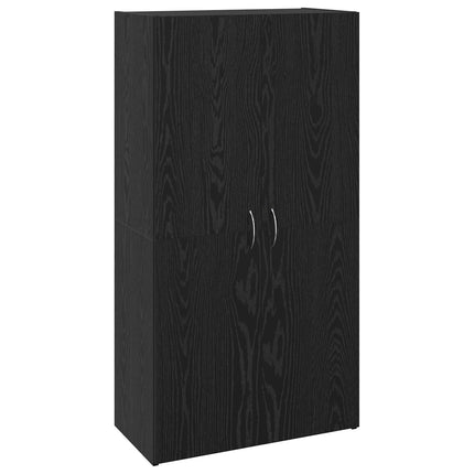 Kontorskab Sort eg 60 x 32 x 115 cm Konstrueret træ