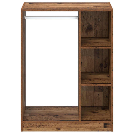 Garderobeskab med hylde Gammelt træ 77 x 48 x 102 cm