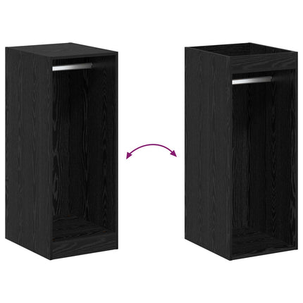Garderobeskab Sort eg 41 x 48 x 102 cm Konstrueret træ
