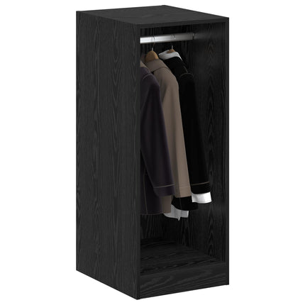 Garderobeskab Sort eg 41 x 48 x 102 cm Konstrueret træ