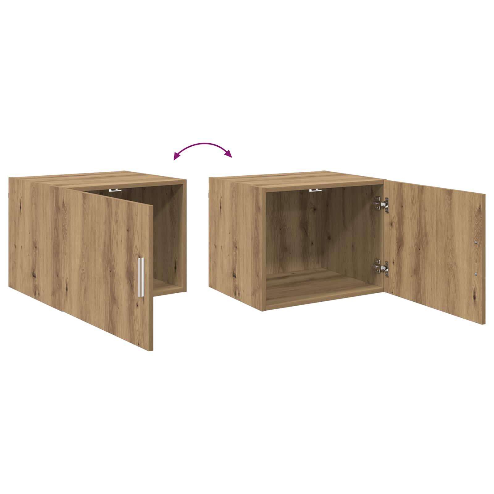 Vægskab artisan eg 50 x 42,5 x 40 cm Konstrueret træ