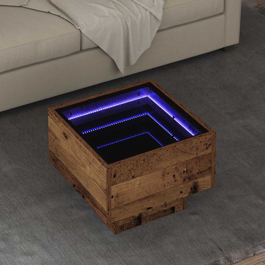 Sofabord Gammelt træ 40 x 40 x 30 cm Konstrueret træ