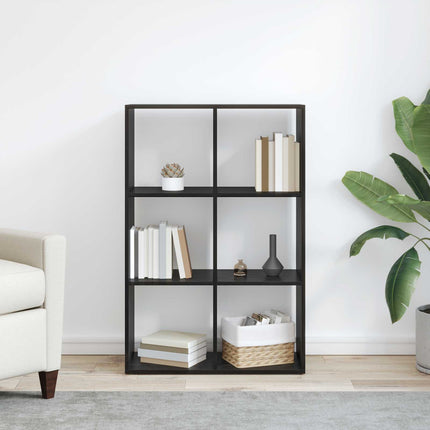 Bogskab Sort eg 69,5 x 29 x 103,5 cm Konstrueret træ
