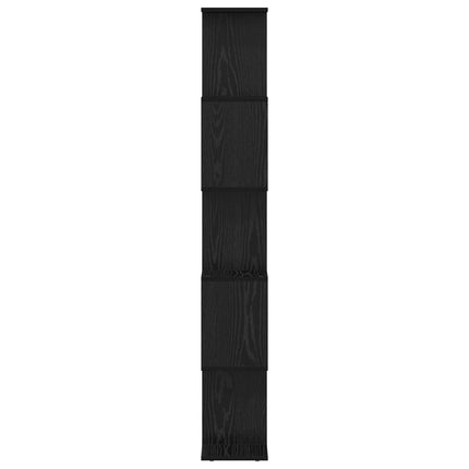 Bogskab Sort eg 70 x 24 x 161 cm Konstrueret træ