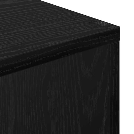 Bogskab Sort eg 63 x 20 x 90 cm Konstrueret træ