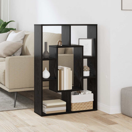 Bogskab Sort eg 63 x 20 x 90 cm Konstrueret træ