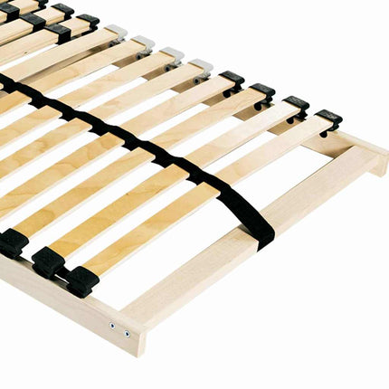 Lamelbund Brun 100 x 190 cm Solid bøg