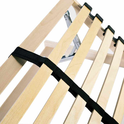Lamelbund Brun 80 x 190 cm Solid bøg