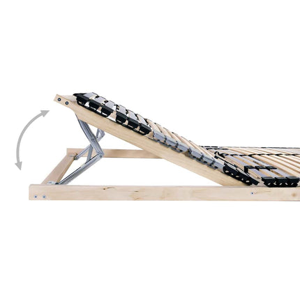 Lamelbund Brun 90 x 190 cm Solid bøg