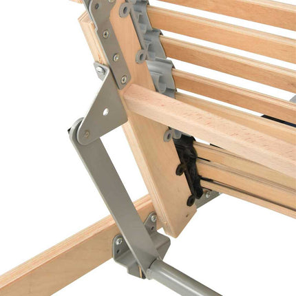 Lamelbund Brun 70 x 190 cm Solid bøg