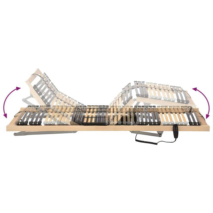 Lamelbund Brun 70 x 190 cm Solid bøg