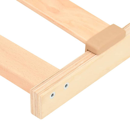 Lamelbund Brun 100 x 190 cm Solid bøg