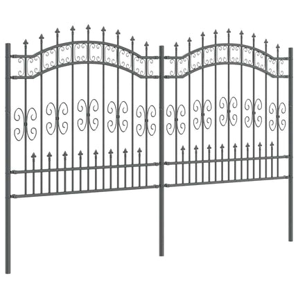 Havehegn KAMPEN 240 x 166 cm Mesh Pulverlakeret Stål Grå