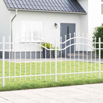 Havehegn WOERDEN 240 x 140 cm Pulverlakeret Stål Hvid