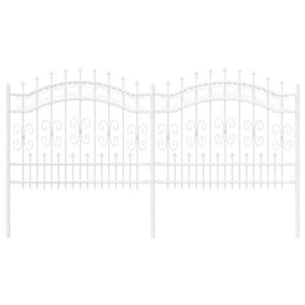 Havehegn KAMPEN 240 x 140 cm Mesh Pulverlakeret Stål Hvid