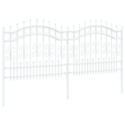 Havehegn KAMPEN 240 x 140 cm Mesh Pulverlakeret Stål Hvid