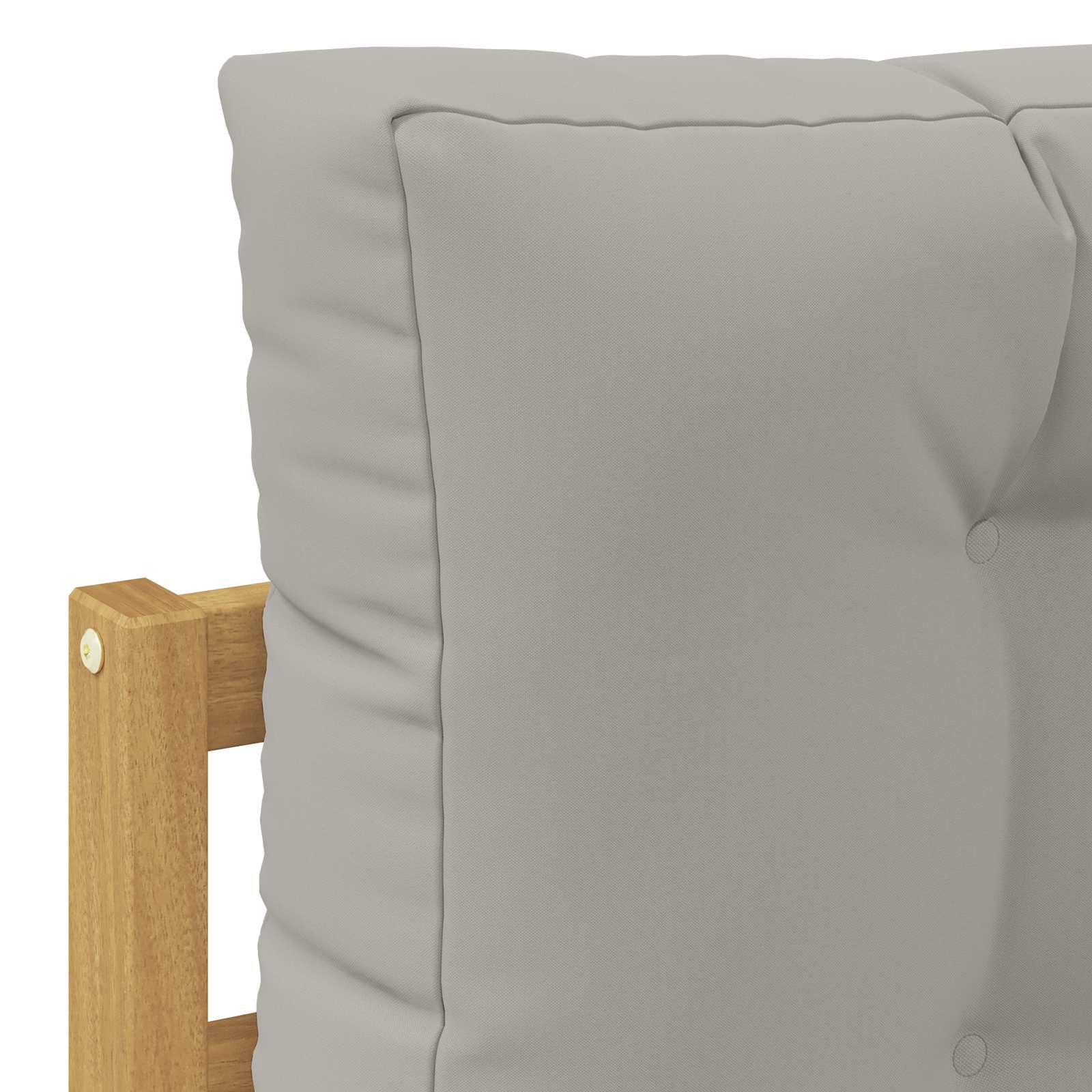 Udendørs sofagruppe med pude 4 pcs Hvid og lysegrå Polyester