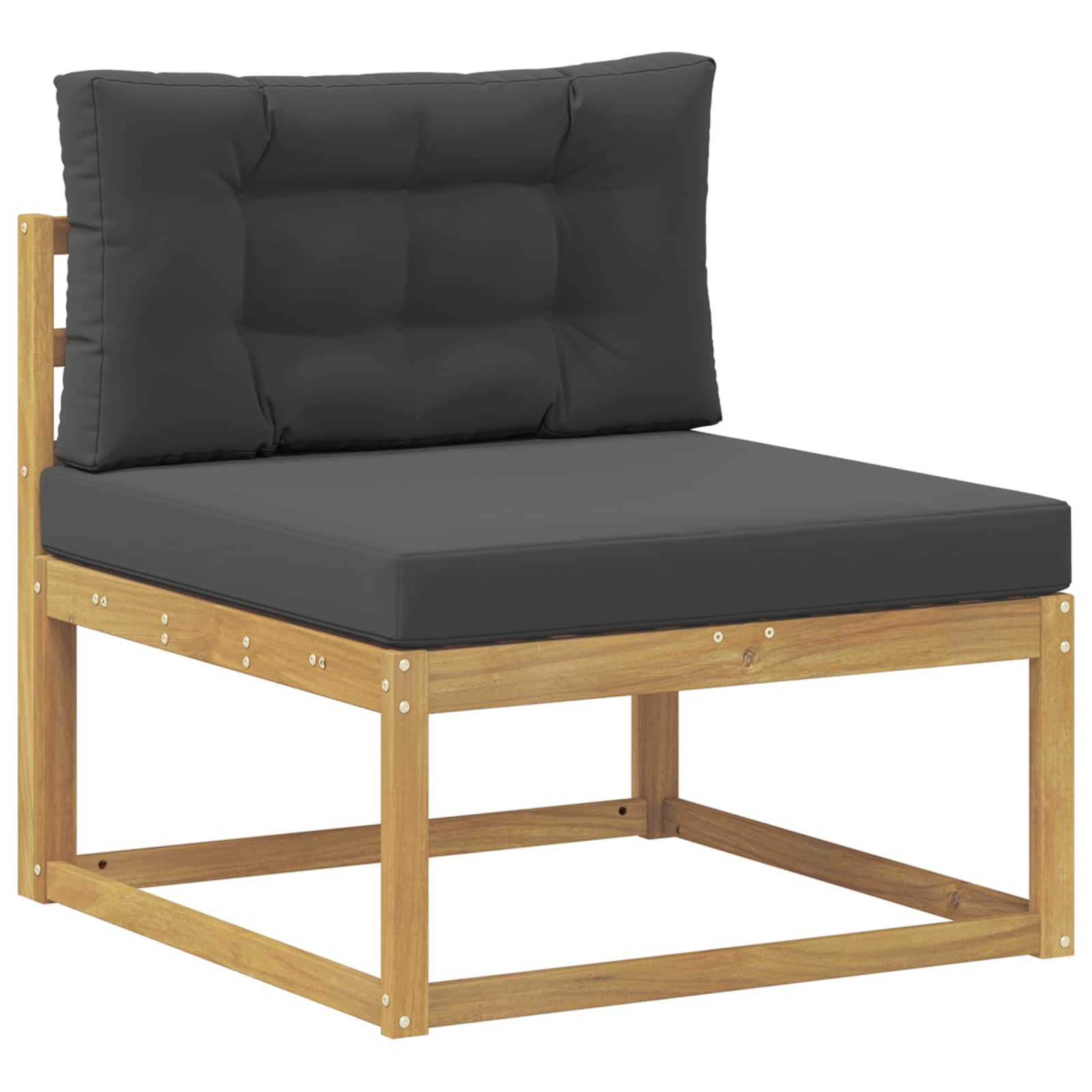 Udendørs sofagruppe 7 pcs Hvid og antracit 79 x 79 x 37 cm