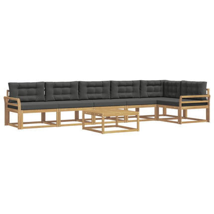 Udendørs sofagruppe 7 pcs Hvid og antracit 79 x 79 x 37 cm