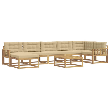 Udendørs sofagruppe 8 stk. Hvid og Beige
