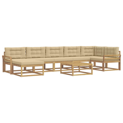 Udendørs sofagruppe 8 stk. Hvid og Beige
