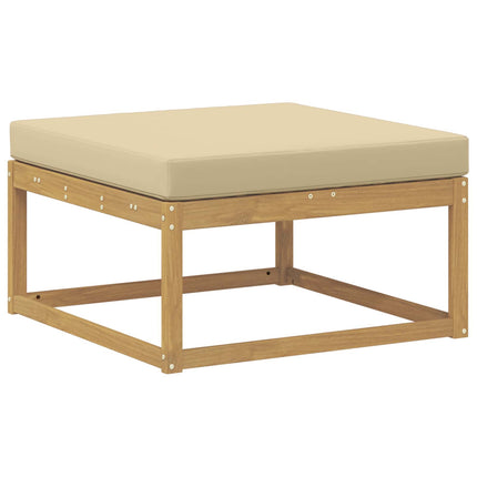 Udendørs sofagruppe 9 stk. Hvid og Beige