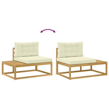 Udendørs sofagruppe Polyester Hvid