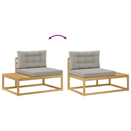 Udendørs sofagruppe Polyester Hvid