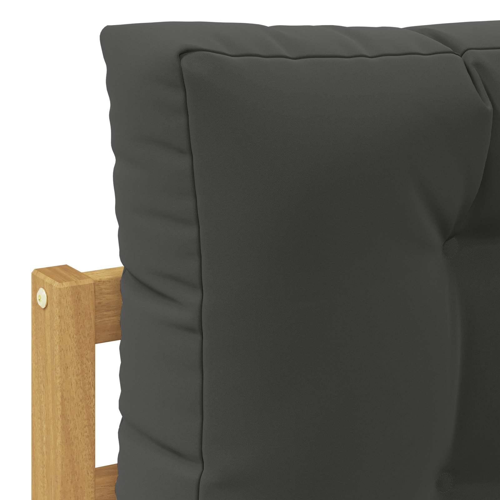 Udendørs sofagruppe med pude Hvid 79 x 79 x 37 cm Polyester