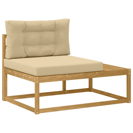Udendørs sofagruppe 4 stk. 4-personers Polyester Hvid