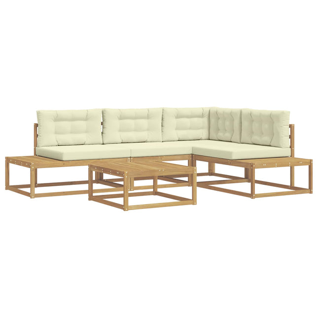 Udendørs sofagruppe med pude Hvid 79 x 79 x 37 cm Polyester